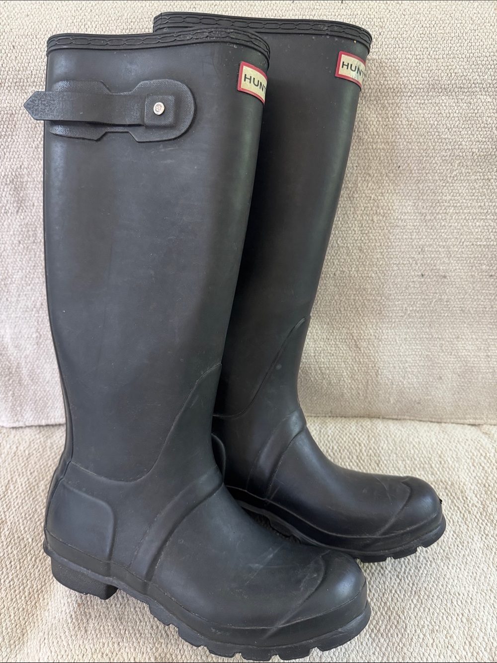 Hunter wm’s size 5 / 6 original Tall Rubber rain Boots - eur 37
